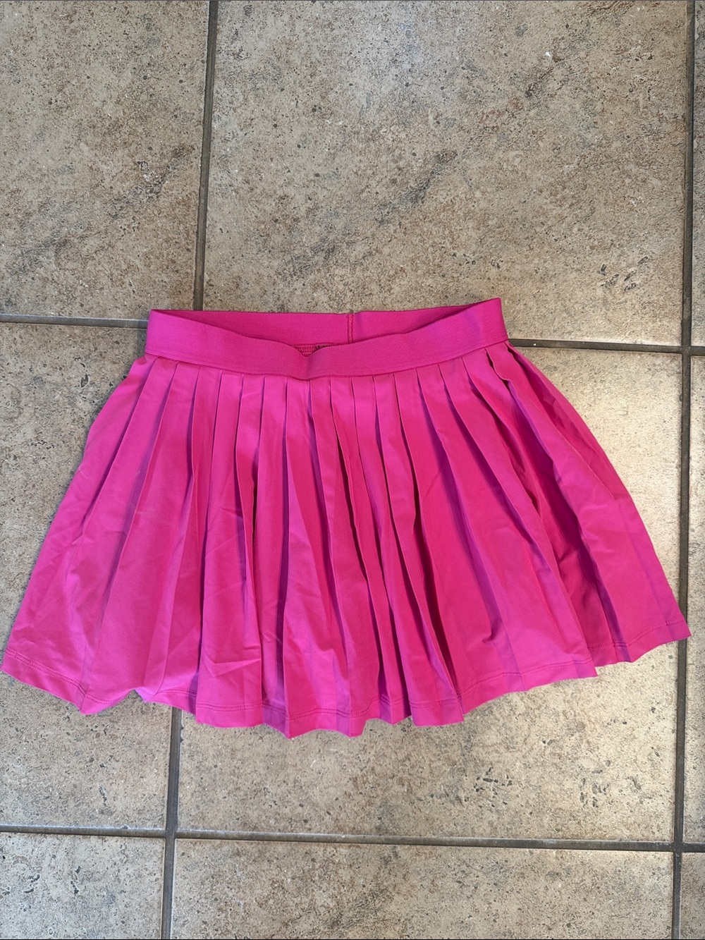 Athleta Bright Pink Pleated Skater Skirt